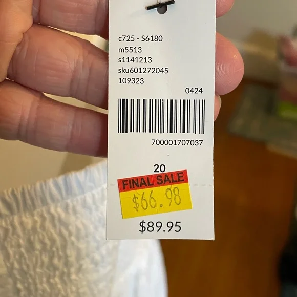 Lane Bryant size 20 white embroidered dress - Picture 4 of 4